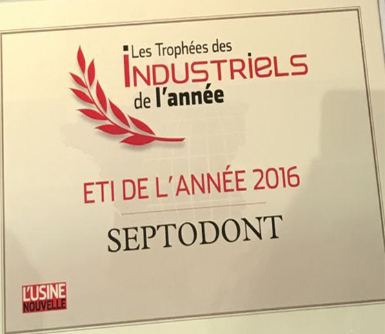 法国著名杂志Usine Nouvelle授予法国赛普敦公司杰出贡献奖
